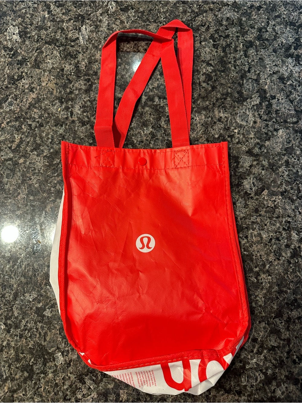 lululemon athletica Red Logo Small Tote with Top Handles